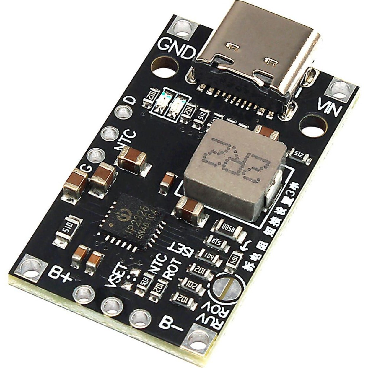 ماژول شارژ باتری لیتیوم یون 2 سل و 3 سل IP2326 با ورودی TYPE-C